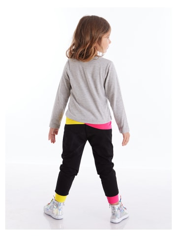 Denokids 2-delige outfit "Roller" grijs/zwart