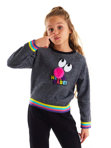 Deno Kids Sweatshirt "PomPom" in Grau