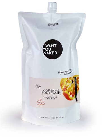 I WANT YOU NAKED Douchegel navulling "Good Karma ", 1000 ml