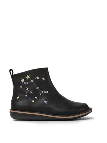 Camper Leder-Boots in Schwarz