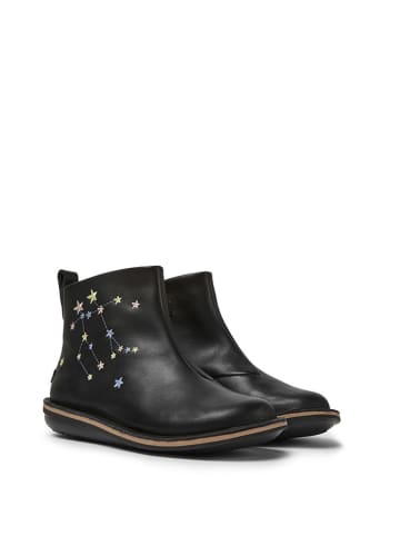 Camper Leder-Boots in Schwarz