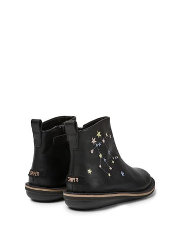 Camper Leder-Boots in Schwarz