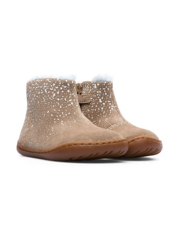 Camper Leder-Boots in Beige