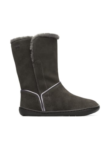 Camper Leder-Stiefel in Dunkelgrau