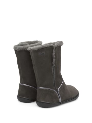 Camper Leder-Stiefel in Dunkelgrau