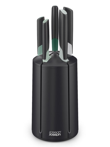 JosephJoseph 6tlg. Messer-Set in Schwarz