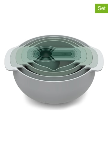 JosephJoseph 9-delige bakaccessoireset "Nest" grijs/groen