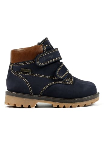 Richter Shoes Leren boots donkerblauw