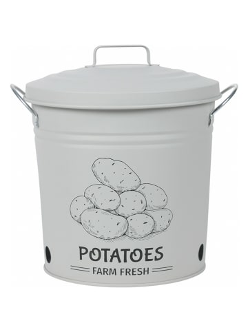 Villa d´Este Kartoffelbehälter in Weiß - (B)27 x (H)26 x (T)21,5 cm
