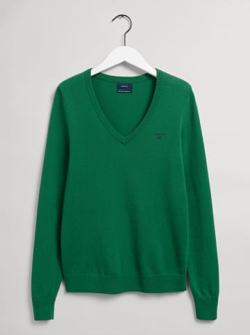 Gant Sweter w kolorze zielonym