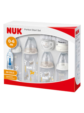 NUK 9tlg. Babyflaschen-Set "First Choice+ Perfect Start" in Grau