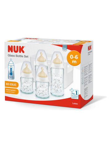 NUK 5-delige babyflessenset "First Choice" lichtgeel/transparant