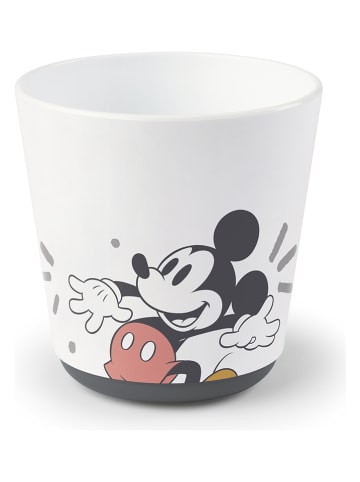 NUK 4-częściowy zestaw "Mickey" w kolorze biało-jasnoróżówym do nauki jedzenia