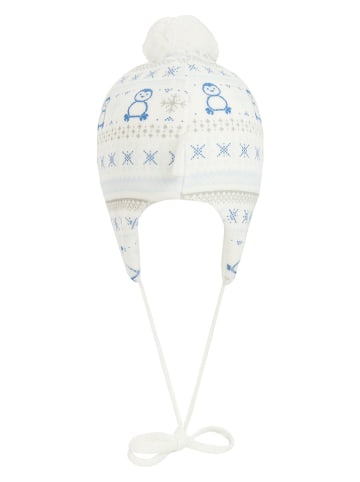 Döll Mütze in Creme/ Blau