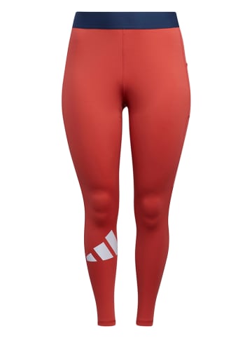 adidas Legginsy sportowe w kolorze czerwonym