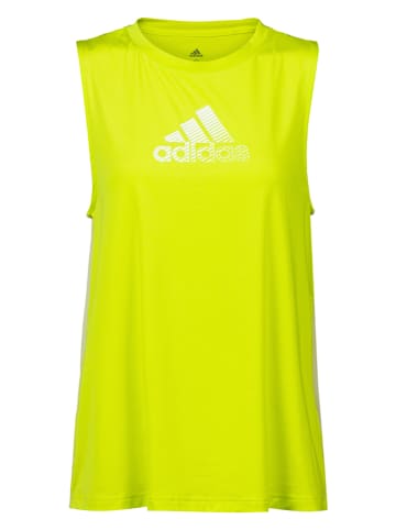 Adidas Top sportowy "Activated Tech" w kolorze żółtym