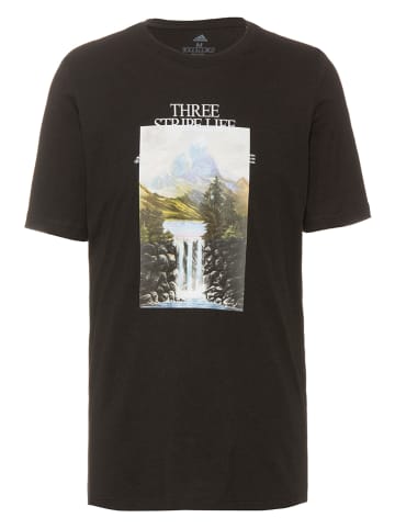 Adidas Koszulka "Mountain Graphic" w kolorze czarnym