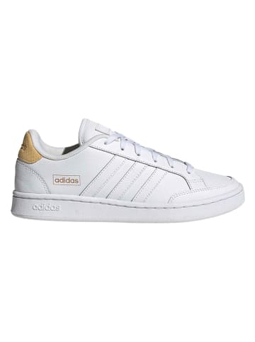 adidas Leder-Sneakers "Grand Court SE" in Weiß
