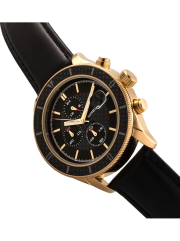 Breed Chronograph "Maverick" in Schwarz/ Gold