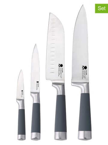 Masterpro 4tlg. Küchenmesser-Set in Grau