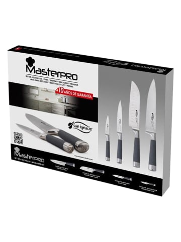 Masterpro 4-częściowy zestaw w kolorze szarym