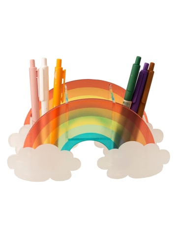 Folkifreckles Organizer "Rainbow" ze wzorem na kredki - 21 x 12 x 5,5 cm