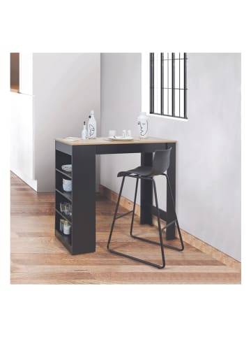 Rétro Chic Bartisch "Cheers" in Schwarz - (B)115 x (H)103 x (T)50 cm