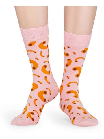 Happy Socks Socken "Macroni" in Rosa/ Orange