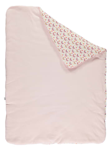 Lamino Omkeerbare deken lichtroze/wit/meerkleurig - (L)98 x (B)72 cm