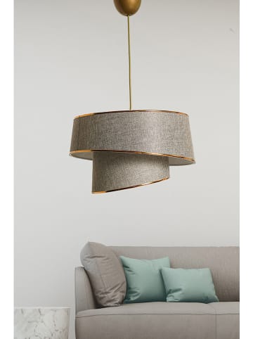 ABERTO DESIGN Lampa wisząca "Barette" w kolorze beżowym - Ø 32 cm