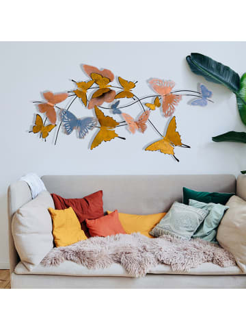 ABERTO DESIGN Wanddecoratie "Butterflies" - (B)105 x (H)57 cm