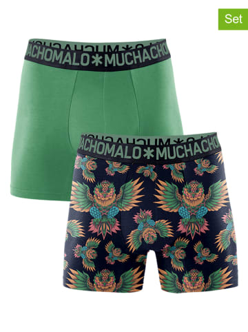 Muchachomalo 2-delige set: boxershorts groen/meerkleurig