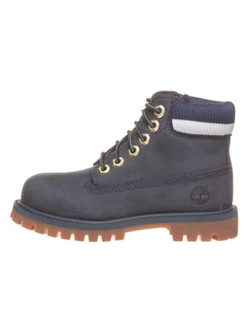 Timberland Leren boots "Premium 6 In" donkerblauw