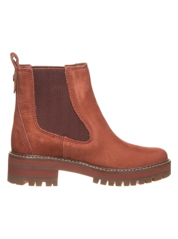 Timberland Skórzane sztyblety "Courmayeur Valley" w kolorze brązowym