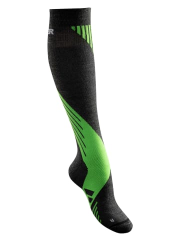 Zanier Ski-/snowboardsokken "Alpine" groen/antraciet