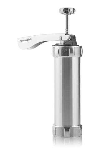 InnovaGoods 2in1-Gebäckpresse in Silber
