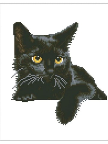 DIAMOND DOTZ Creativiteitsset "Diamond Painting Zwarte Kat" - vanaf 4 jaar