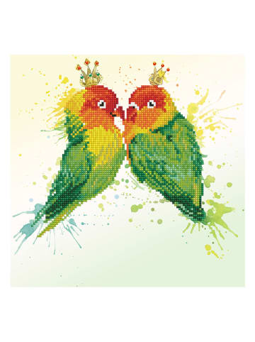 DIAMOND DOTZ Diamond Painting "Love Birds - Diamond Dotz" - vanaf 14 jaar