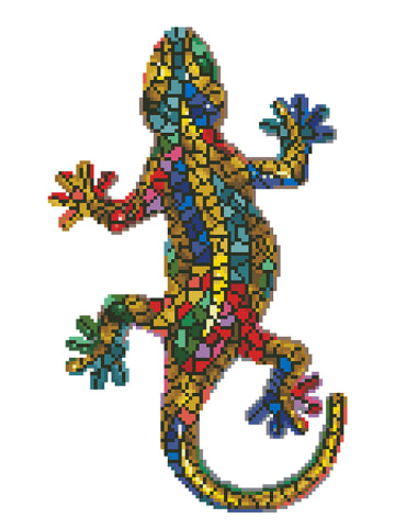 DIAMOND DOTZ Diamond Painting "Gekko Paua - Diamond Dotz®" - vanaf 14 jaar