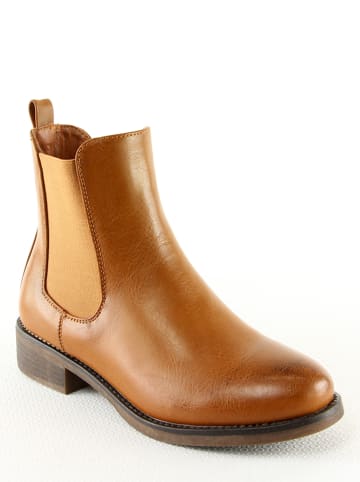 Sixth Sens Chelsea-Boots in Camel