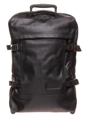 Eastpak Skórzana walizka "Tranvers S" w kolorze czarnym - 32 x 51 x 23 cm
