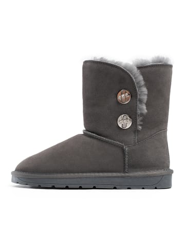 Gooce Leder-Winterboots "Bella" in Grau