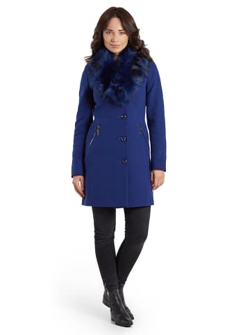 Ciriana Wełniany płaszcz w kolorze niebieskim