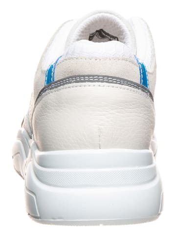 Hummel Sneakersy "Braga Vinyl" w kolorze biało-niebieskim