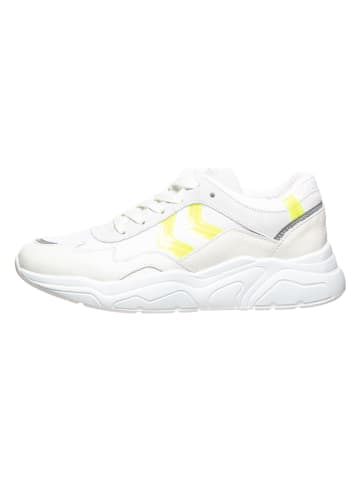 Hummel Sneakersy "Braga Vinyl" w kolorze biało-żółtym