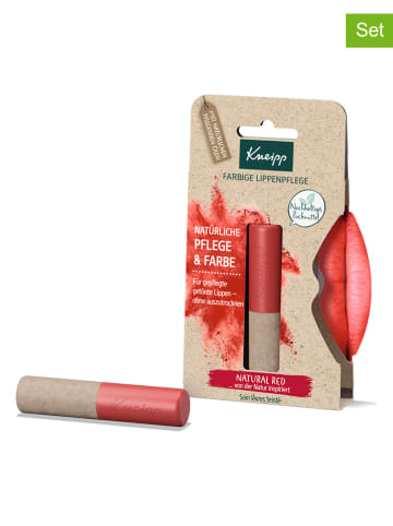 Kneipp 2er-Set: Lippenpflege - Natural Red, je 3,5 g