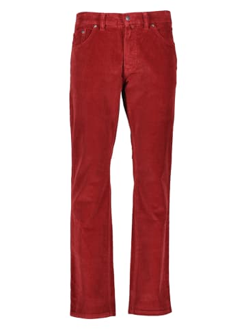 Pierre Cardin Spodnie sztruksowe "Deauville" - Regular fit - w kolorze czerwonym