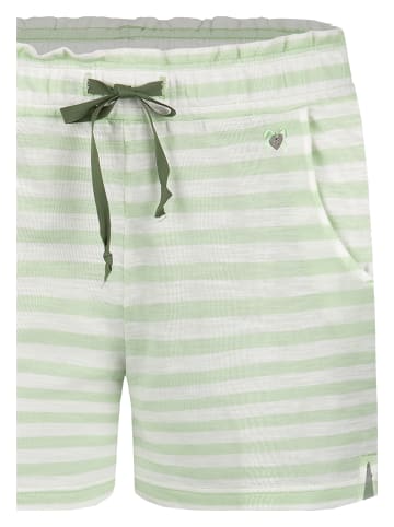 SHORT STORIES Szorty piżamowe w kolorze zielono-białym