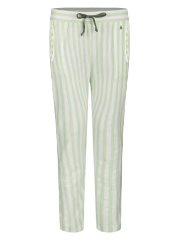 SHORT STORIES Spodnie piżamowe w kolorze zielono-białym