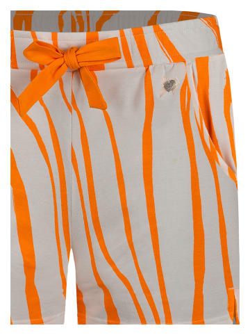 SHORT STORIES Szorty piżamowe w kolorze beżowo-pomarańczowym